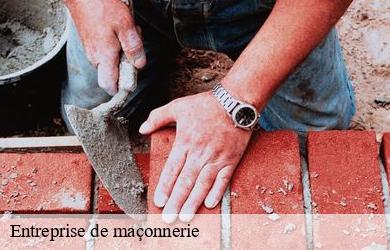 Maçon appliquant du mortier sur des briques